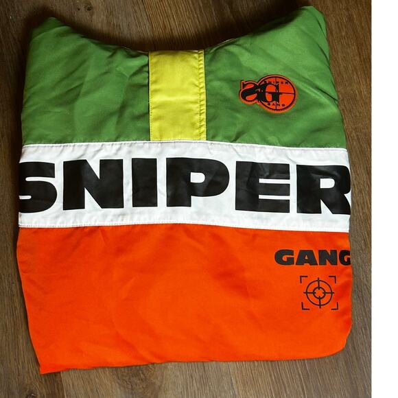 Sniper Gang Nascar Men's Lightweight 3/4 Zip Hoodie Windbreaker Size S/P - Picture 2 of 10